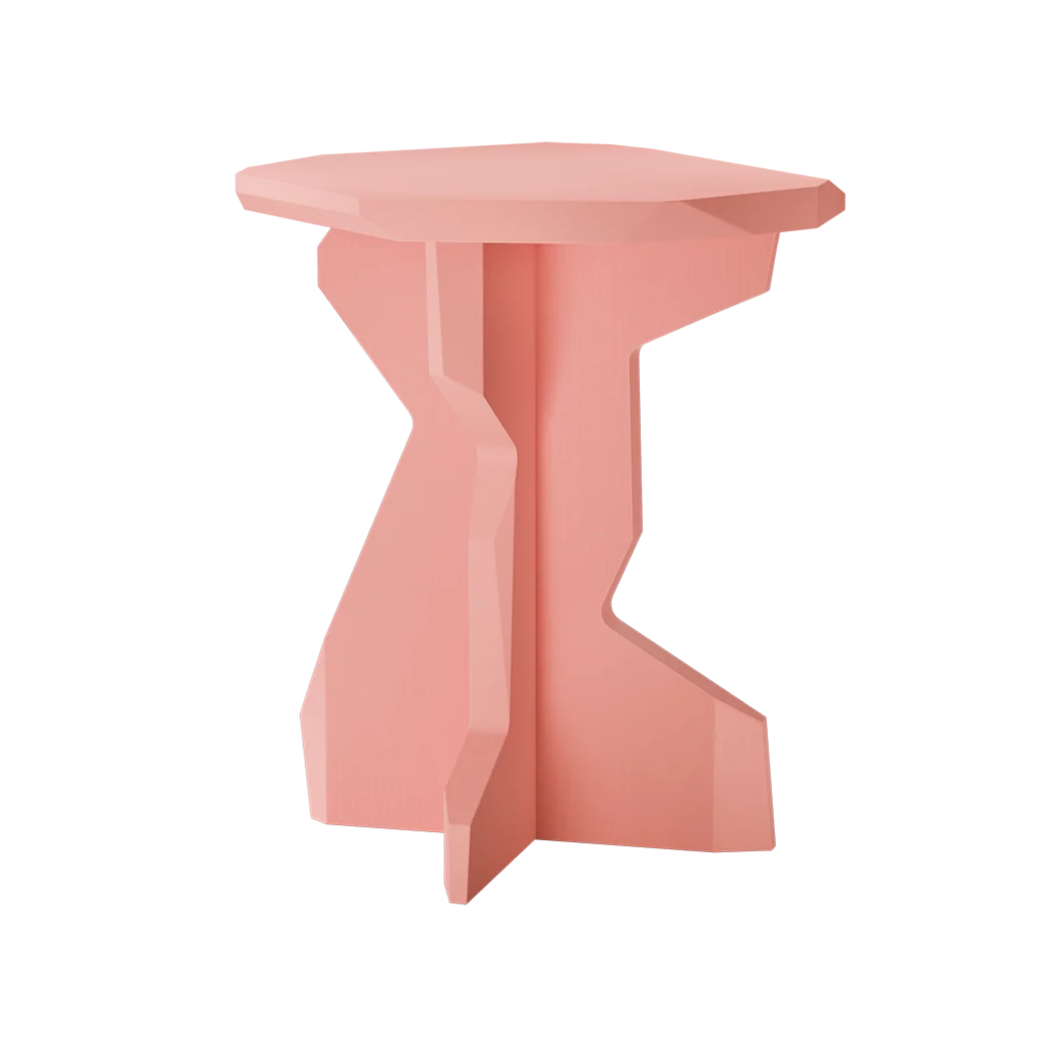 OUT Fels stool kruk/bijzettafel roze