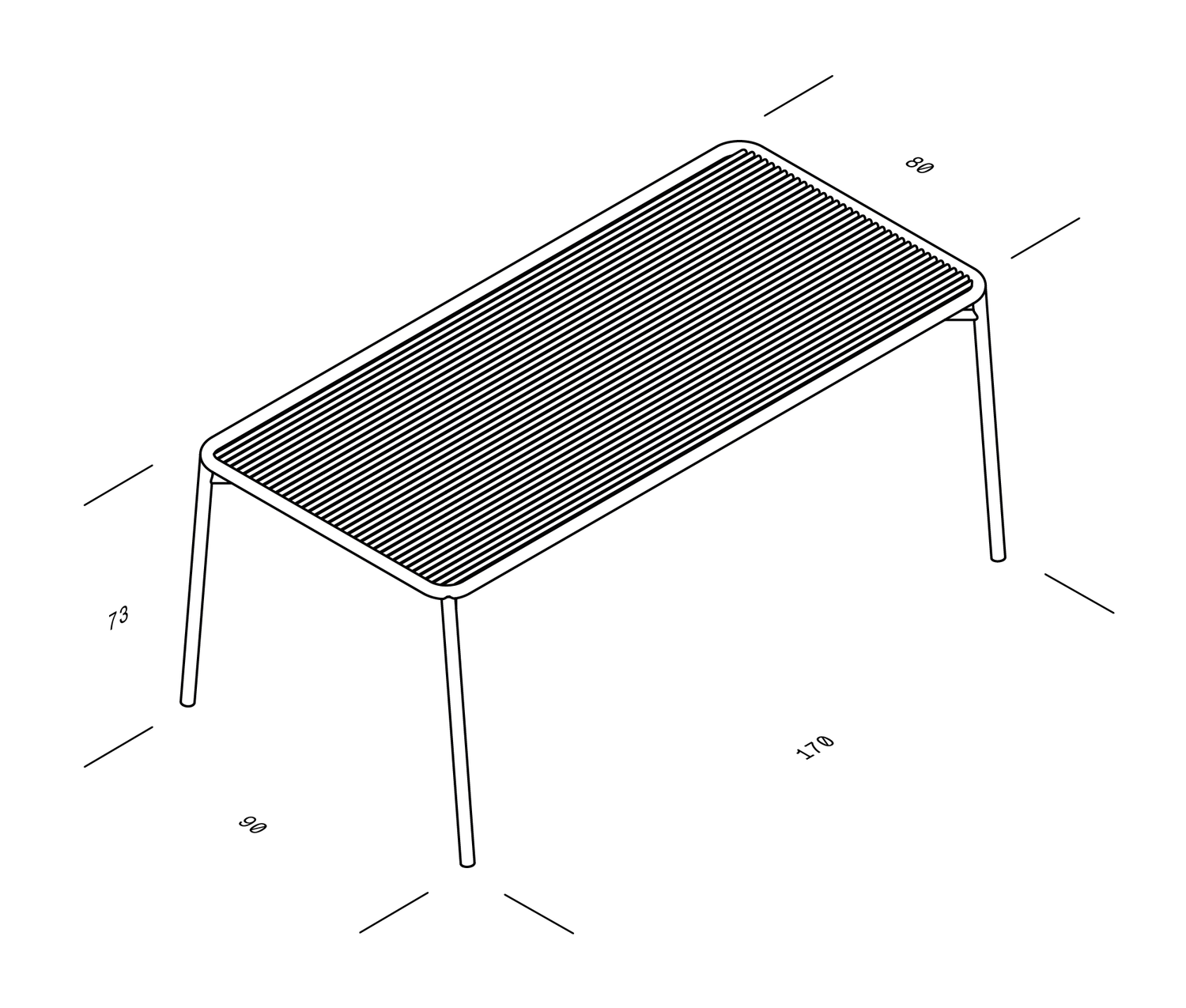 OUT Ivy outdoor set (stoelen+tafel)