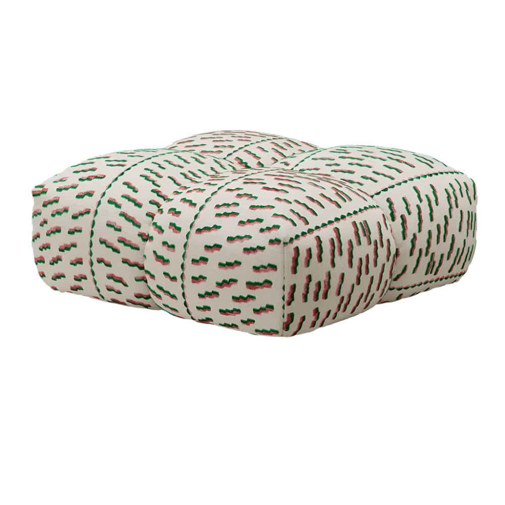 OUT Objekte Unserer Tage Sander Sofa Pouf fabric Dedar Tiger Beat Col. 005