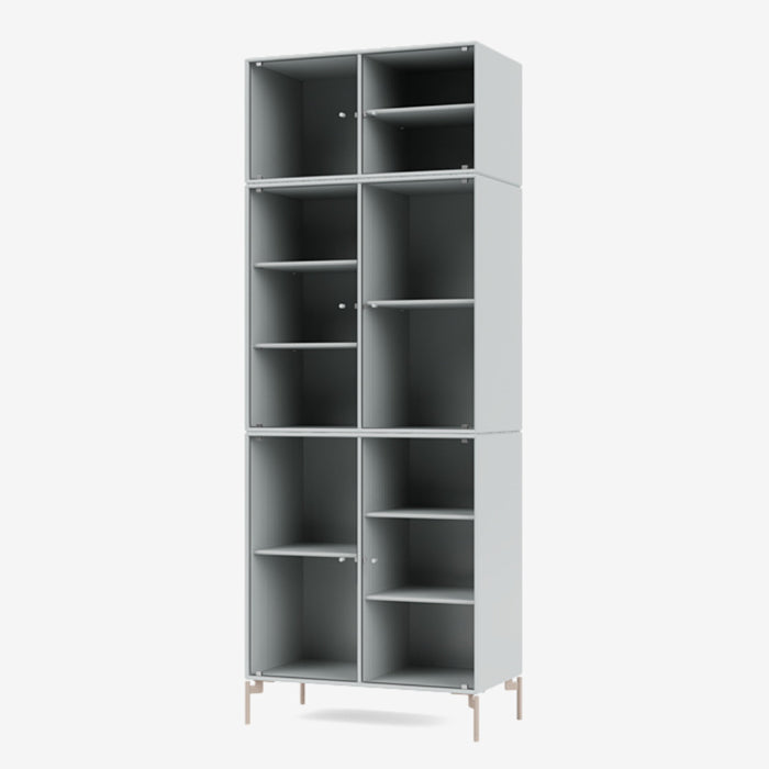 Montana Ripple 4 Vitrine cabinet oyster/ blauwgrijs