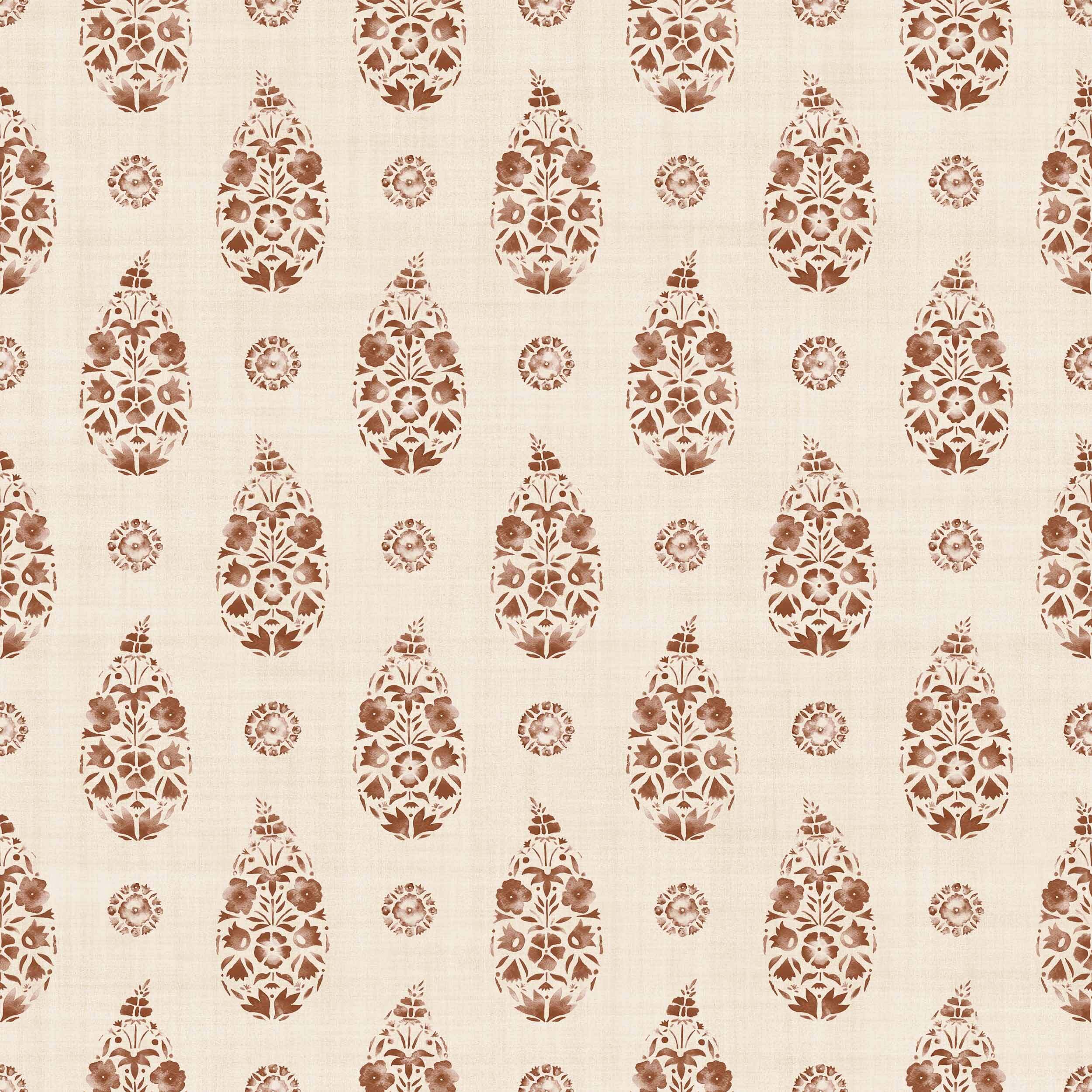 Coordonné behang Paisley Clay B00329
