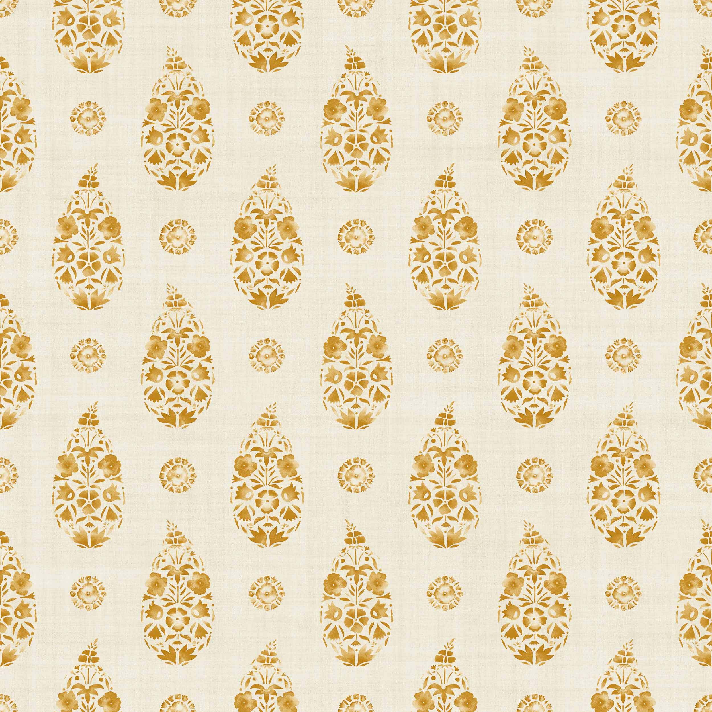 Coordonné behang Paisley Curry B00325