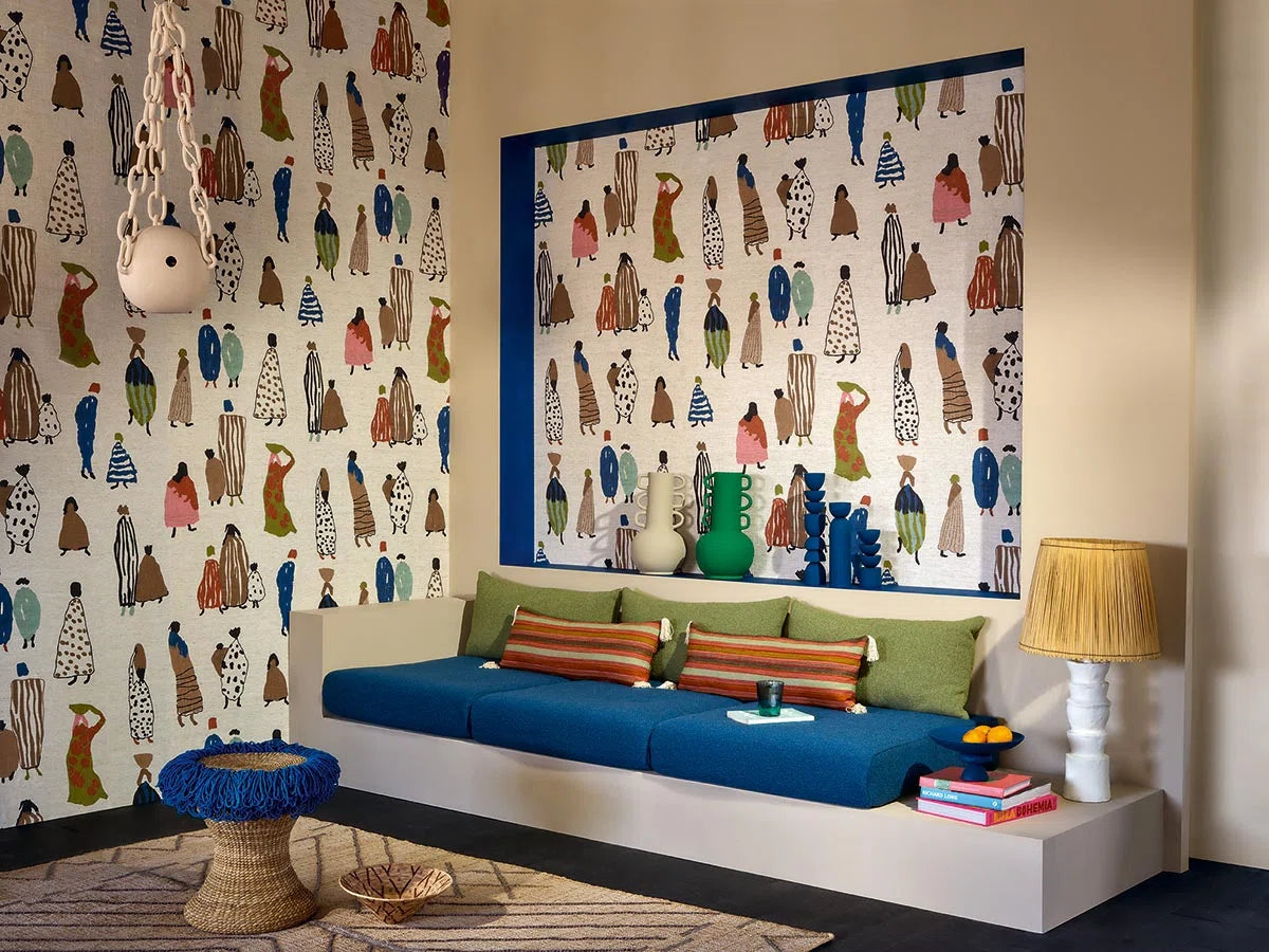 Pierre Frey behang Bedouins Multicolore FP15500