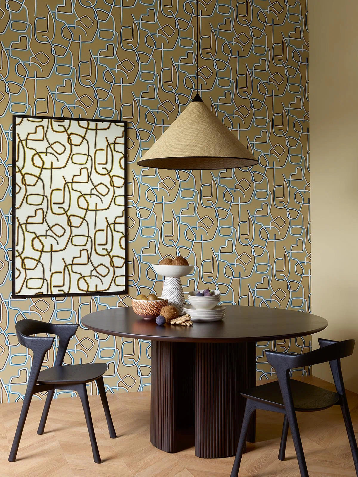 Pierre Frey behang Craphic Ocre FP070001