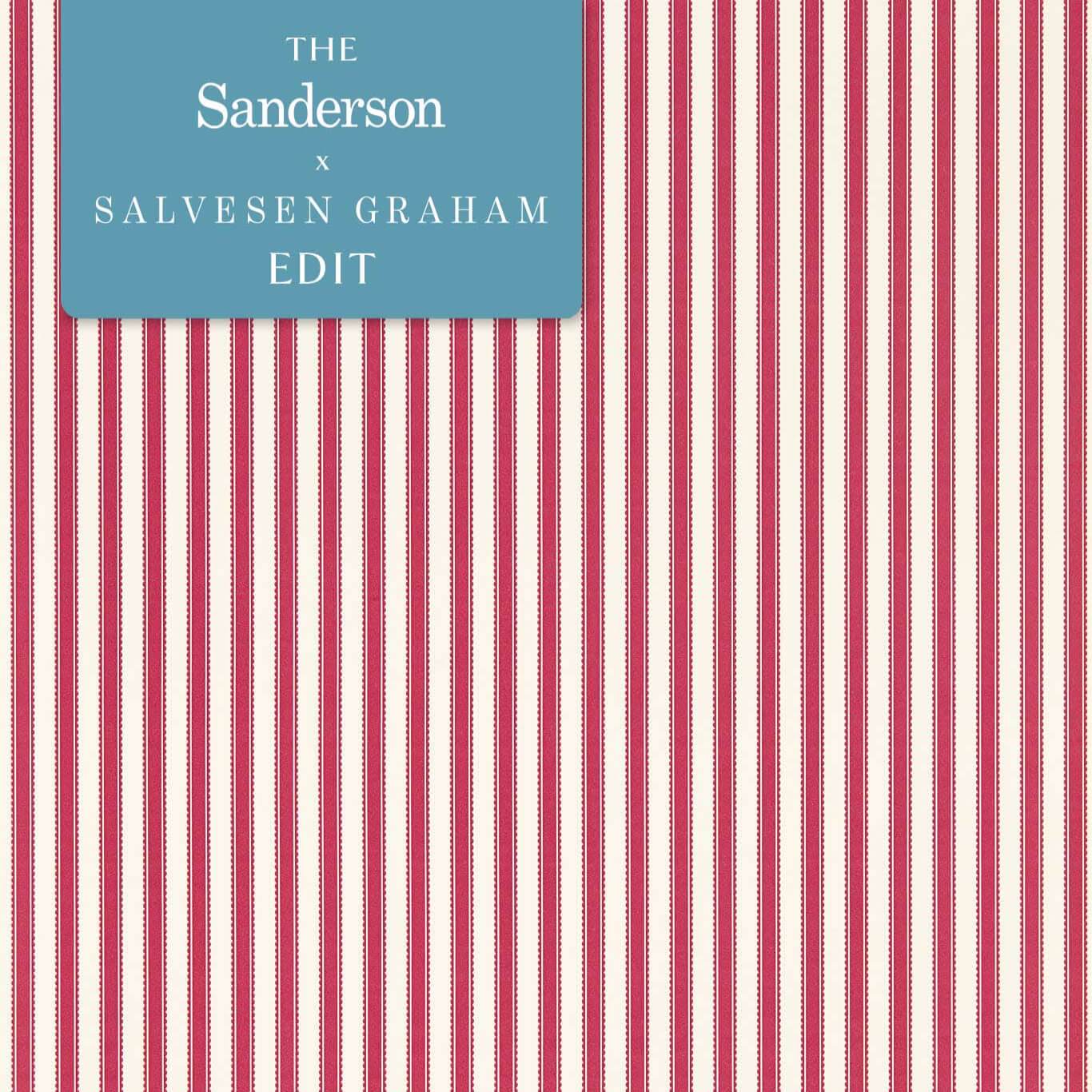 Sanderson Pinetum stripe Mulberry 217253