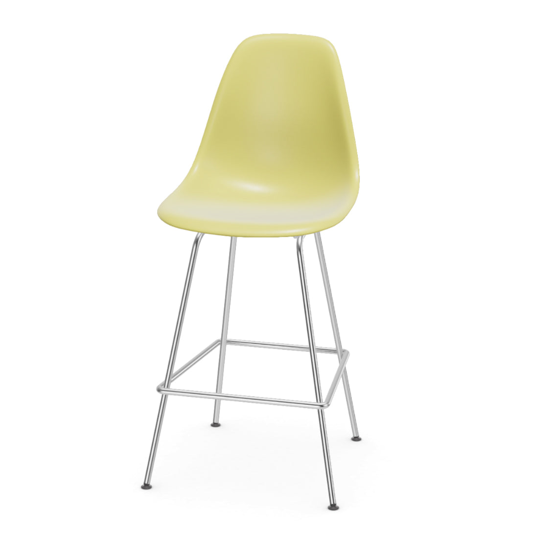 Vitra Eames plastic stool RE medium met Chroom onderstel