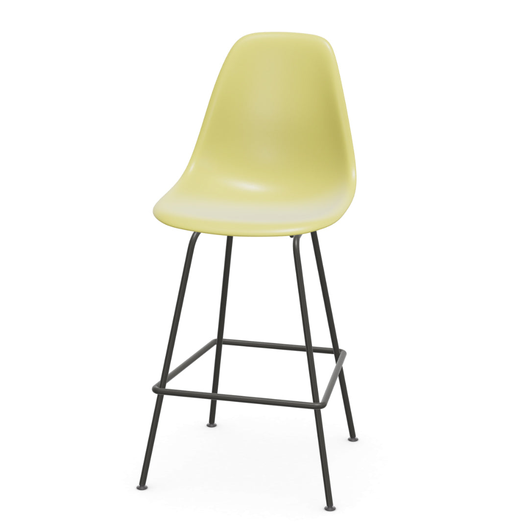 Vitra Eames plastic stool RE medium met gepoedercoat onderstel
