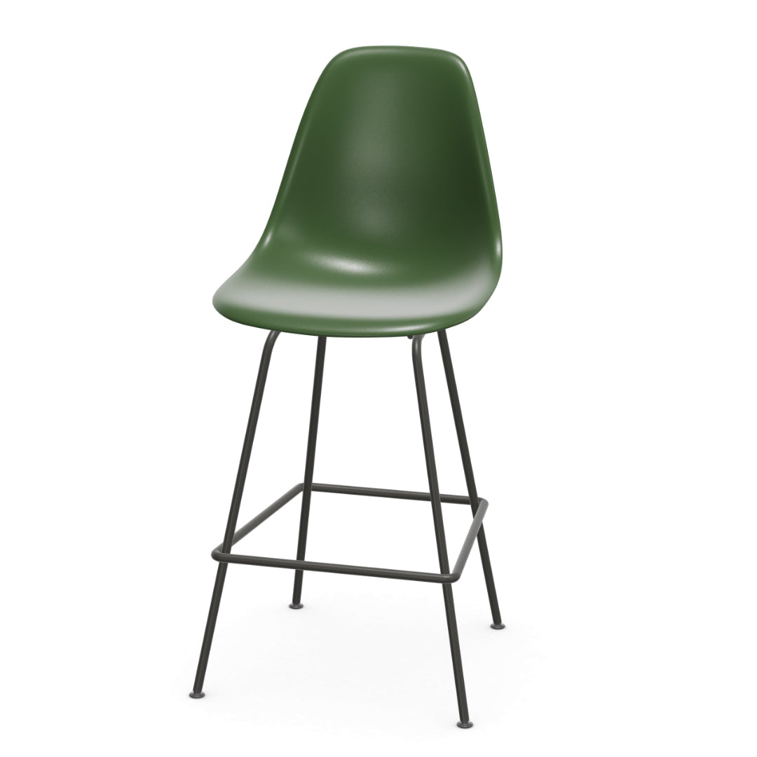 Vitra Eames plastic stool RE medium met gepoedercoat onderstel