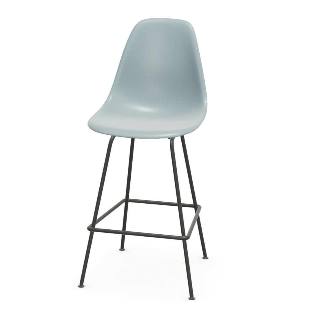 Vitra Eames plastic stool RE medium met gepoedercoat onderstel