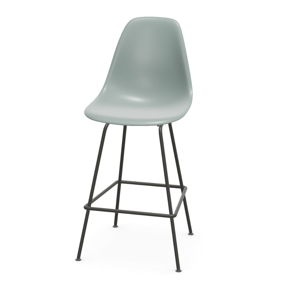 Vitra Eames plastic stool RE medium met gepoedercoat onderstel