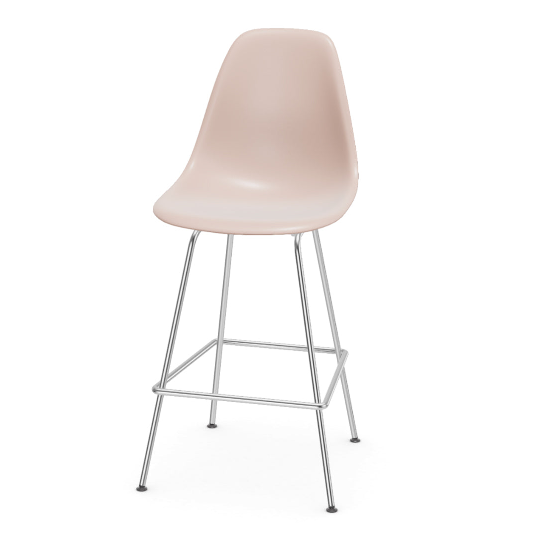 Vitra Eames plastic stool RE medium met Chroom onderstel