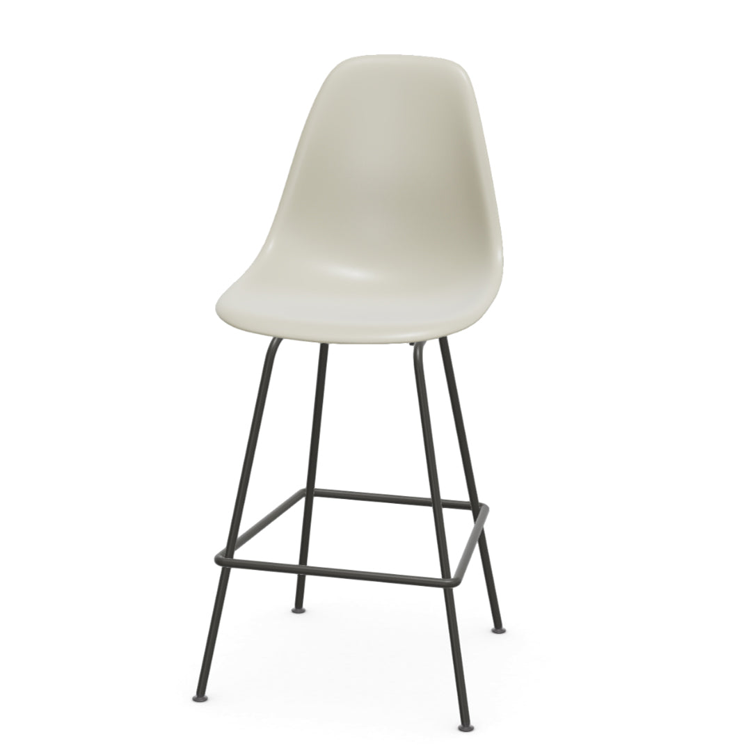 Vitra Eames plastic stool RE medium met gepoedercoat onderstel