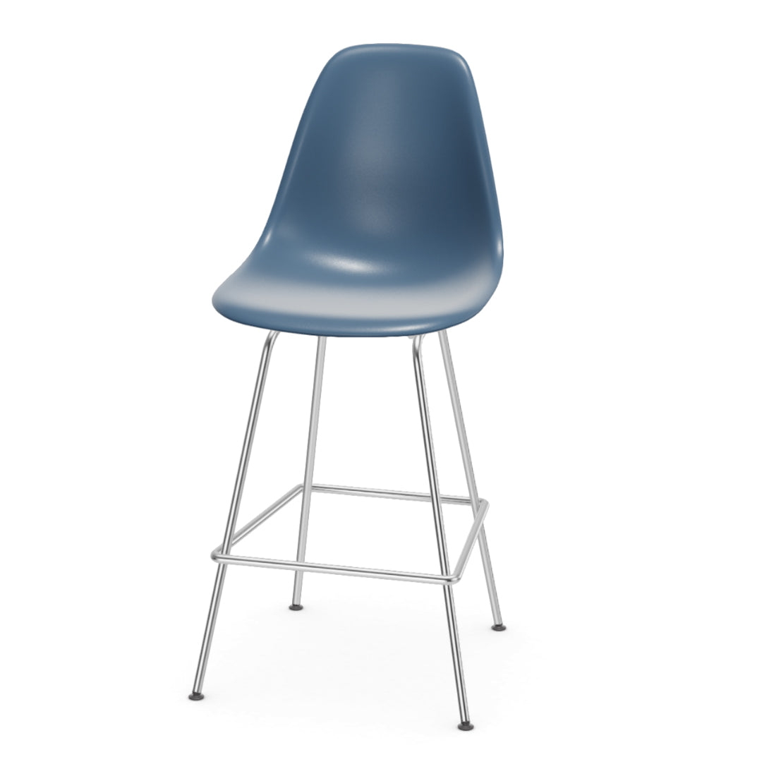 Vitra Eames plastic stool RE medium met Chroom onderstel