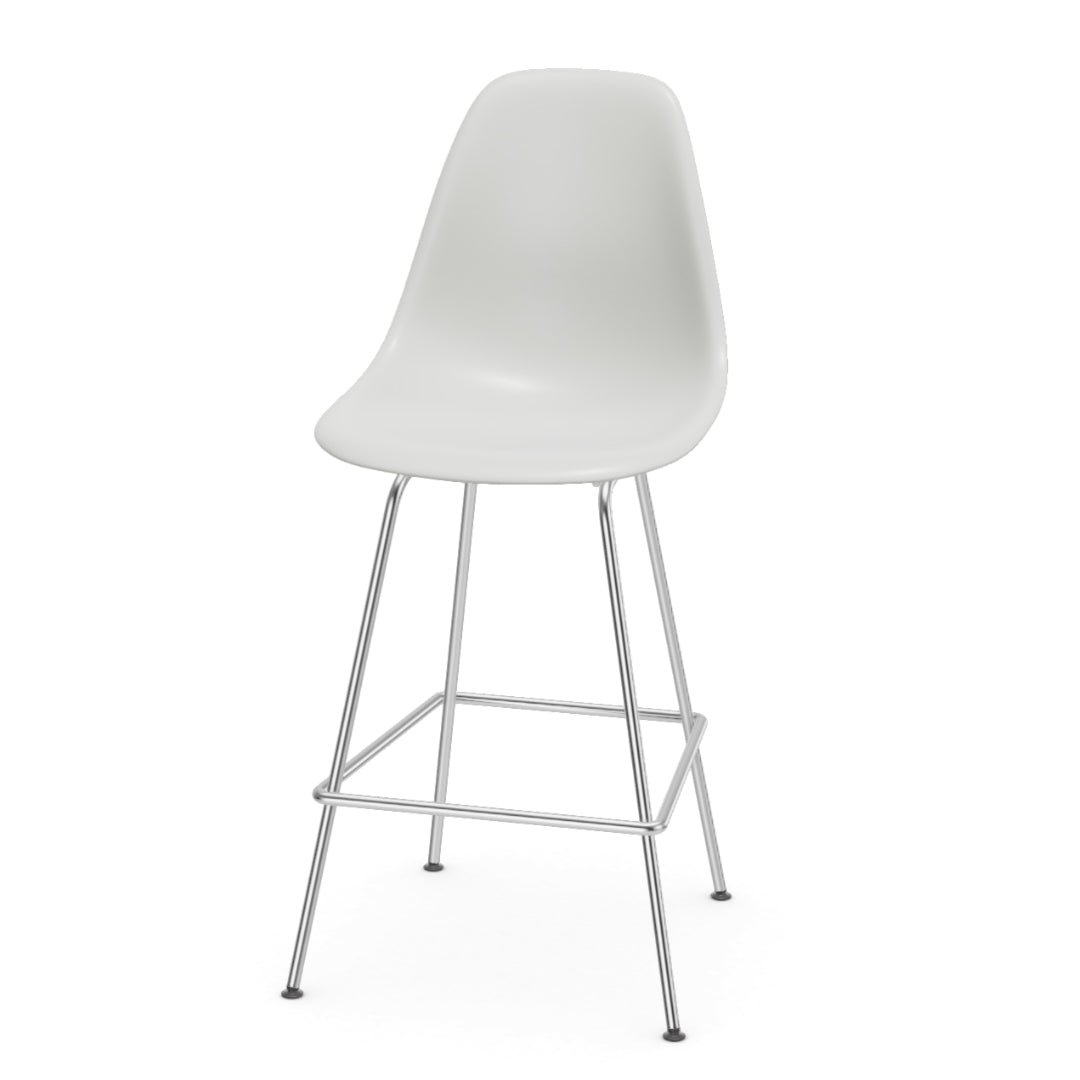 Vitra Eames plastic stool RE medium met Chroom onderstel