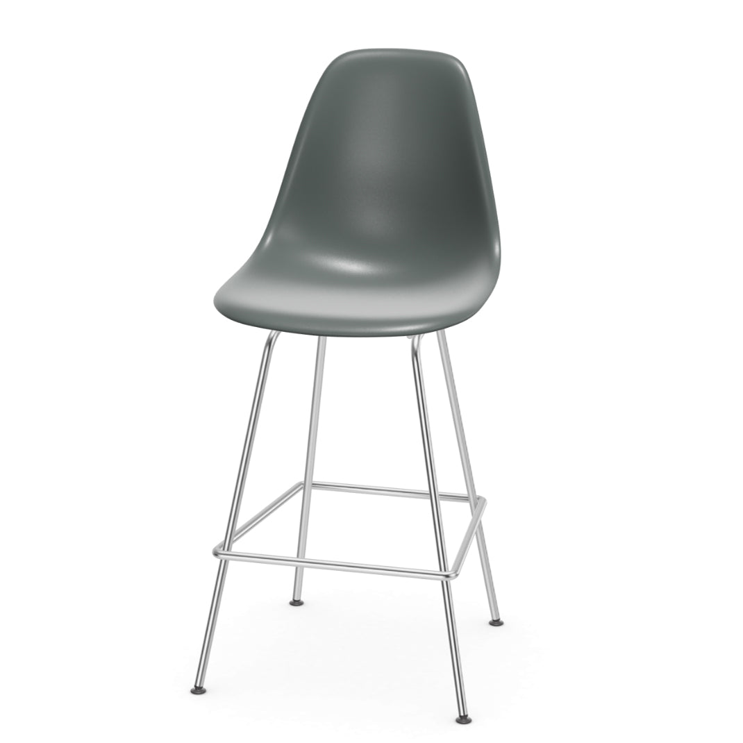 Vitra Eames plastic stool RE medium met Chroom onderstel