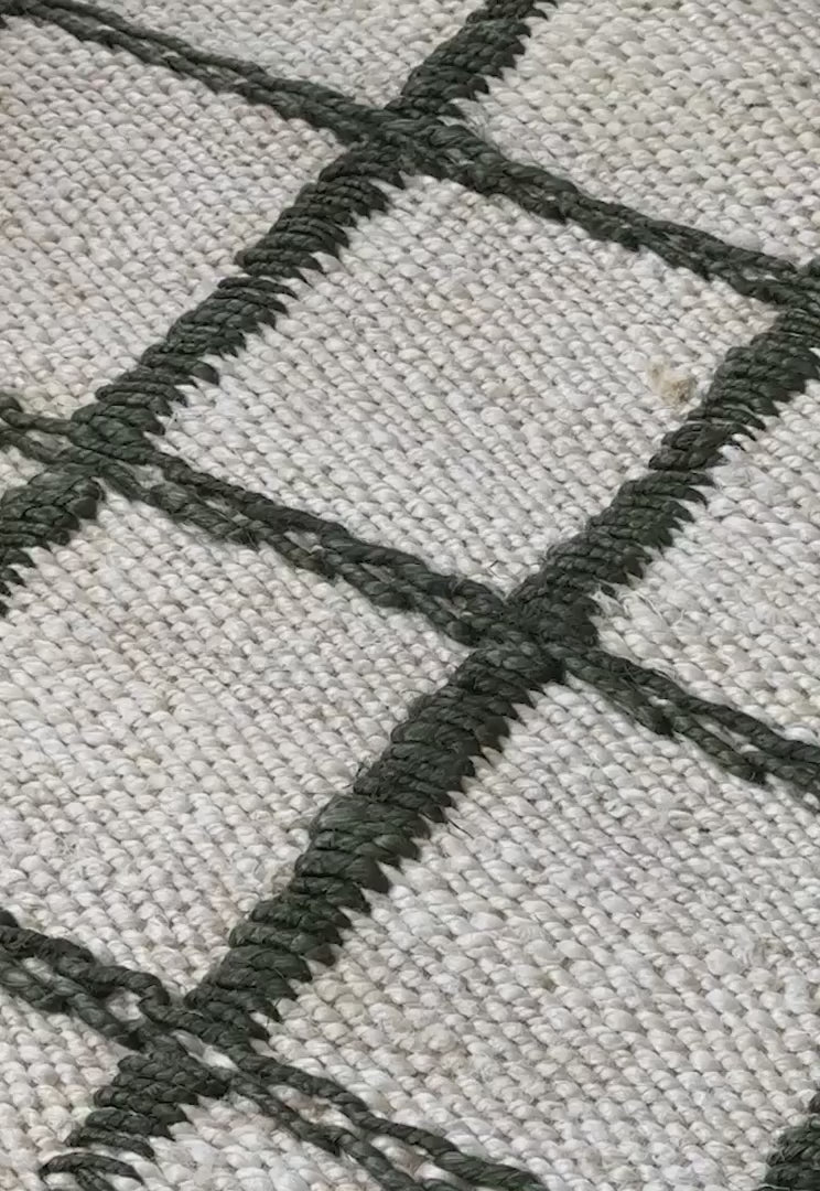 Layered Strata Jute vloerkleed Green video