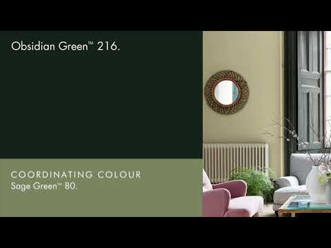 Little Greene verf - Obsidian Green 216