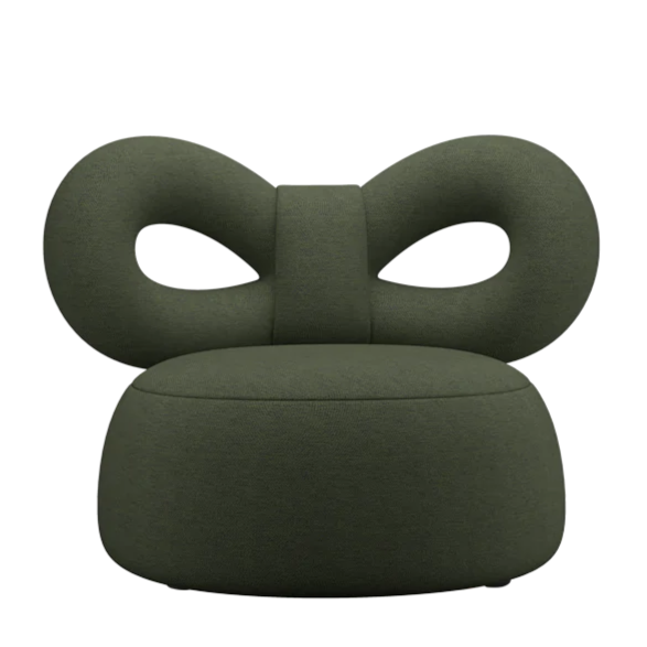 Qeeboo Ribbon Armchair Fabric A Green