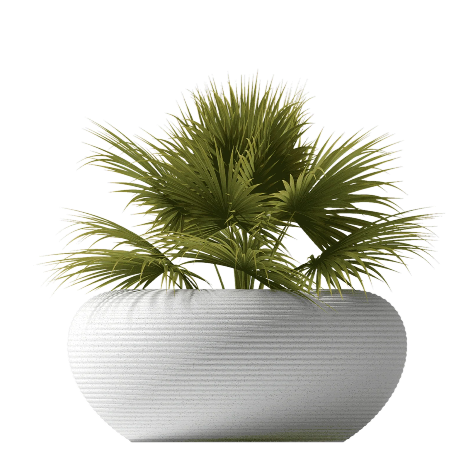 Qeeboo Nami Planter stone white