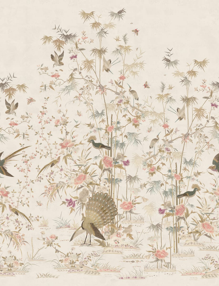 Sandberg Chinoiserie Garden Eggshell S10415