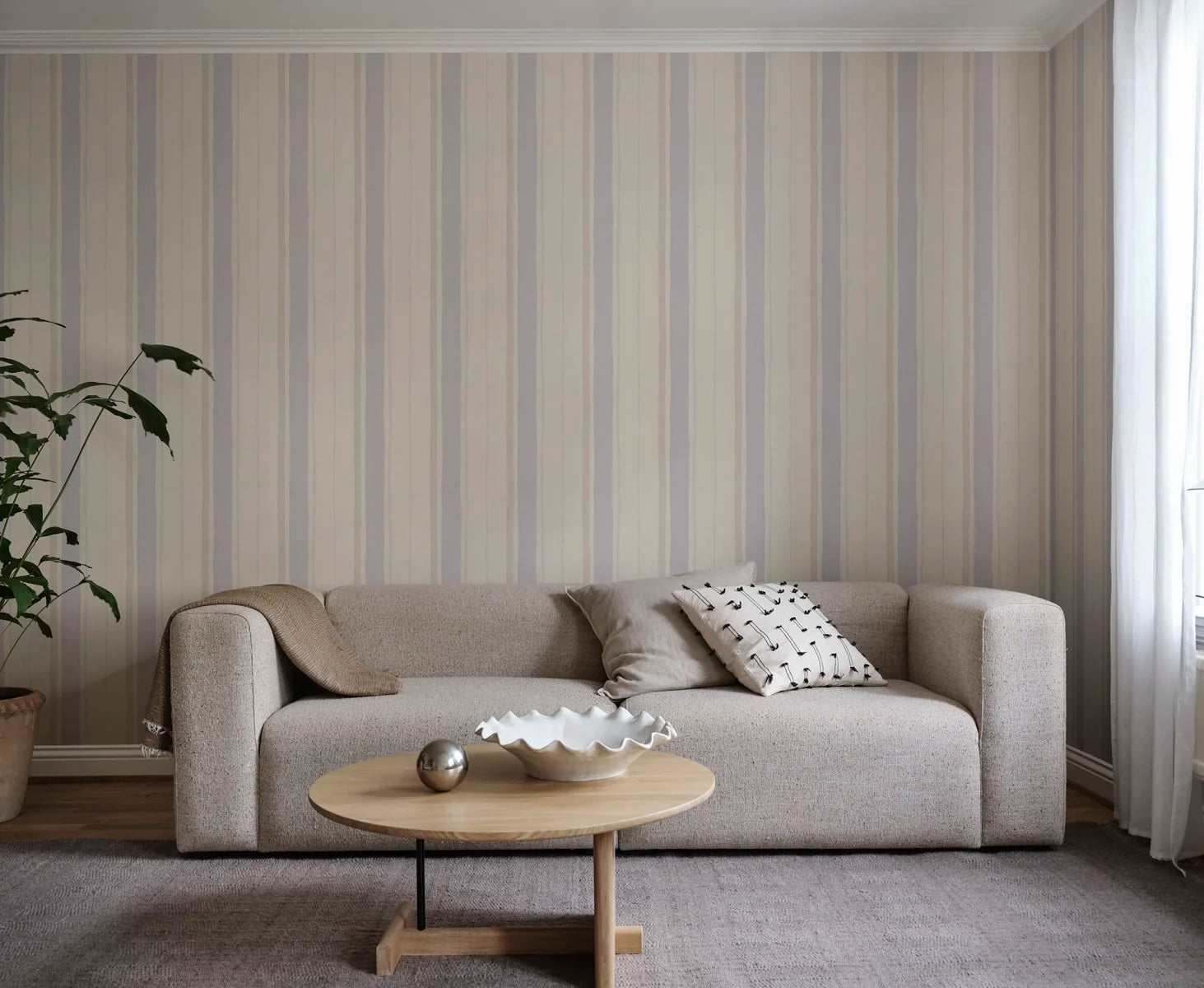 Sandberg mural behang Billie Lilac S10539