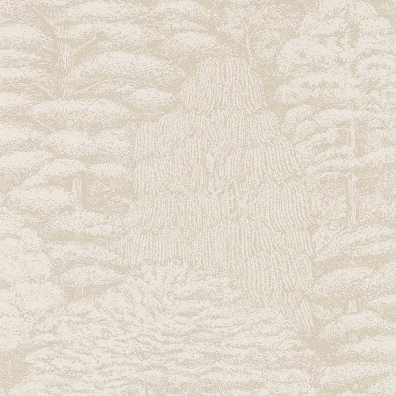 Sanderson Woodland Toile Ivory Neutral 215717