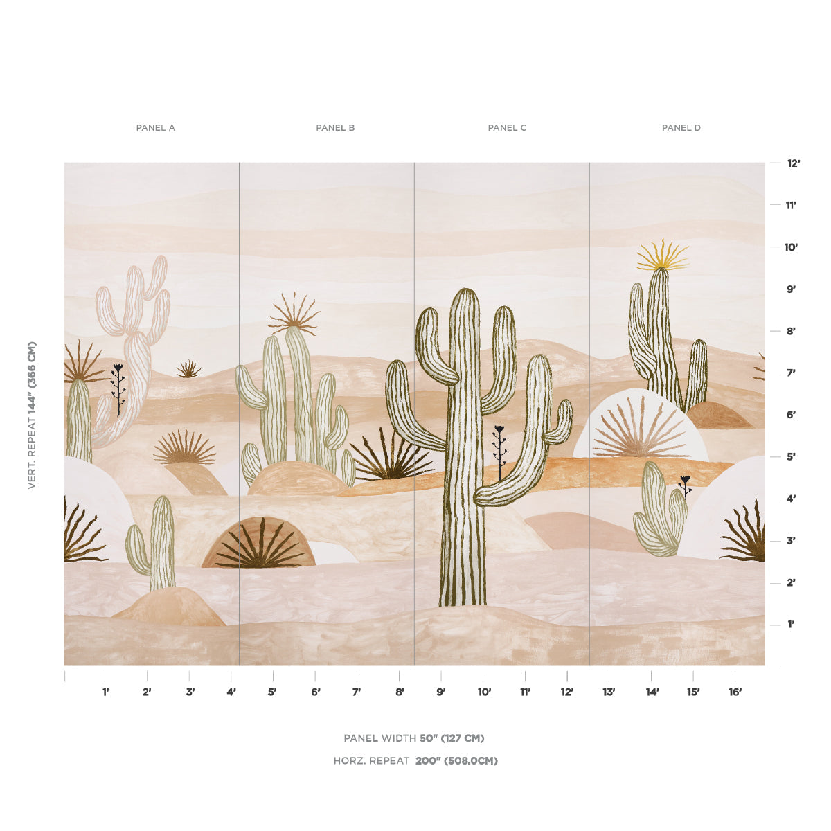 F. Schumacher Desert Scape Mojave sfeerbeeld
