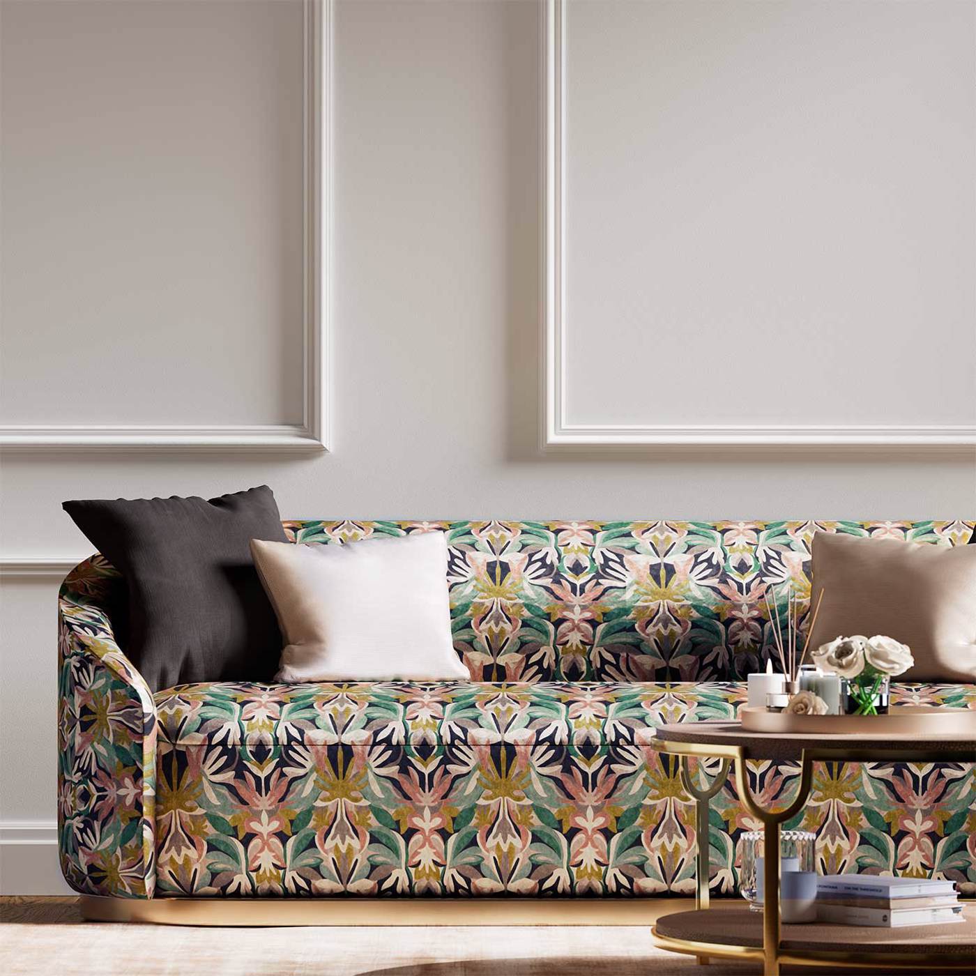 Harlequin stof Melora Positano/Succulent/Amber Light 120998