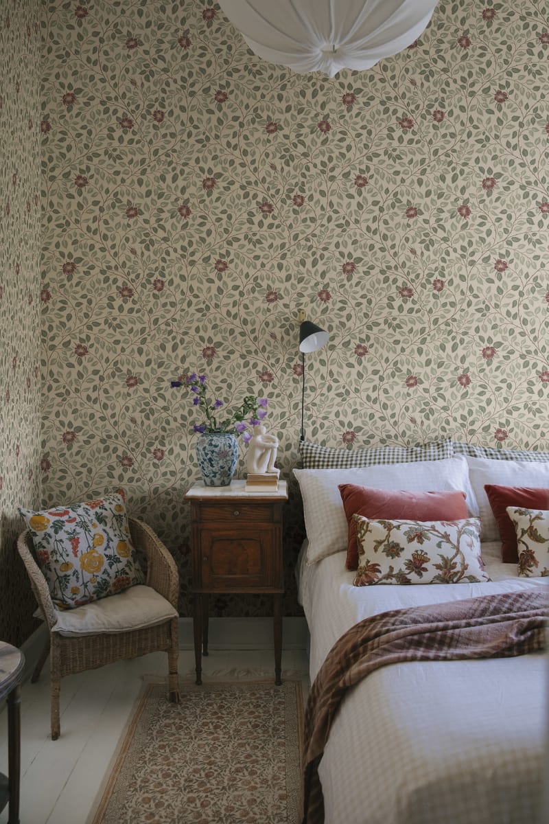 Sandberg behang Solliden Burgundy S10463