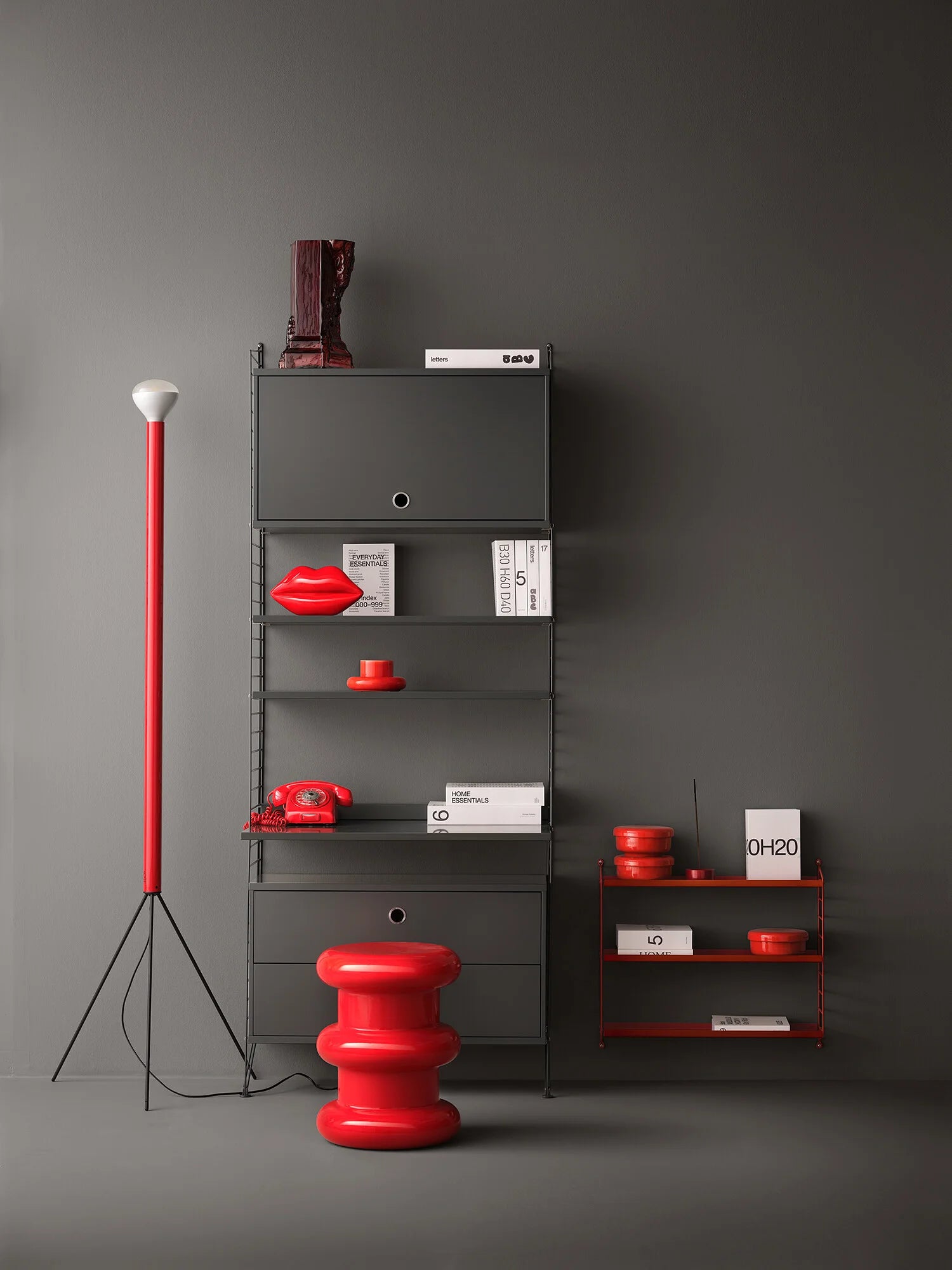 String Cabinet with flip door