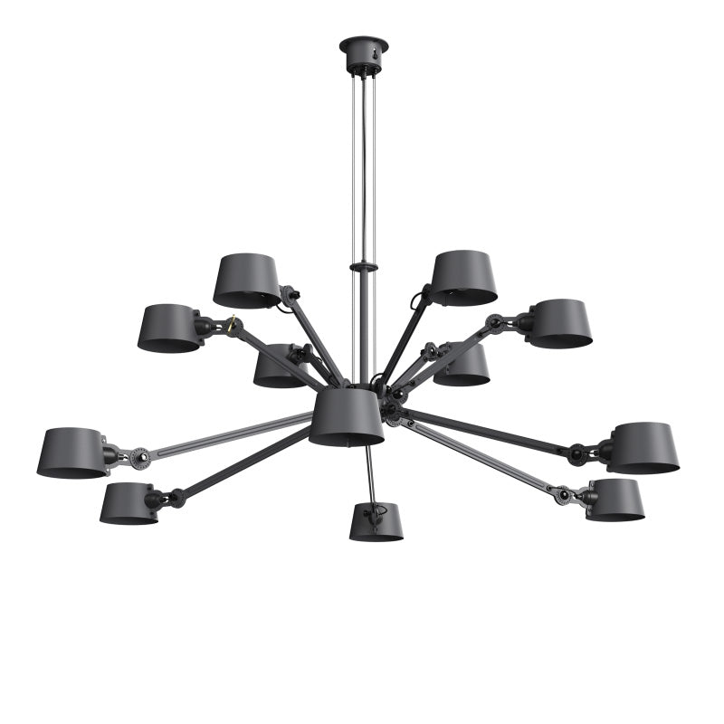kronluchter tonone Bolt Chandelier 12 arm zwart