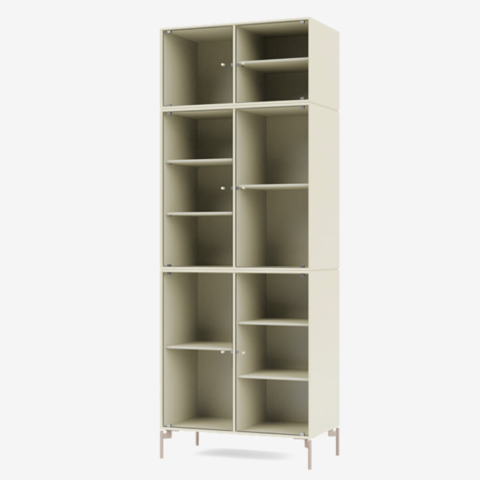 Montana Ripple 4 Vitrine cabinet vanilla / lichtgeel