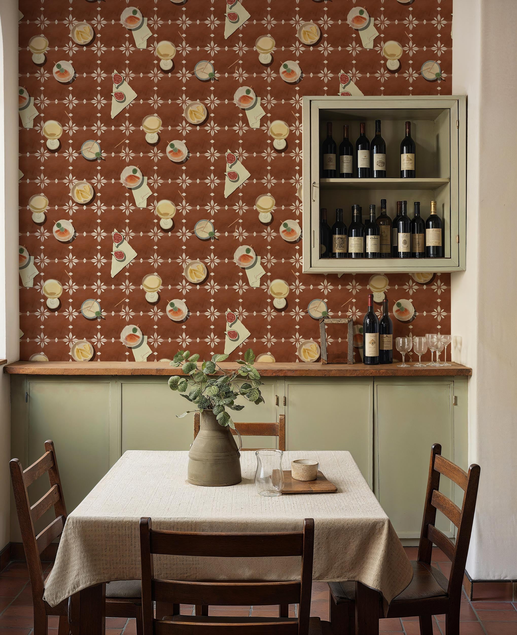 Tres Tintas behang Vermut Clay SO5202-1