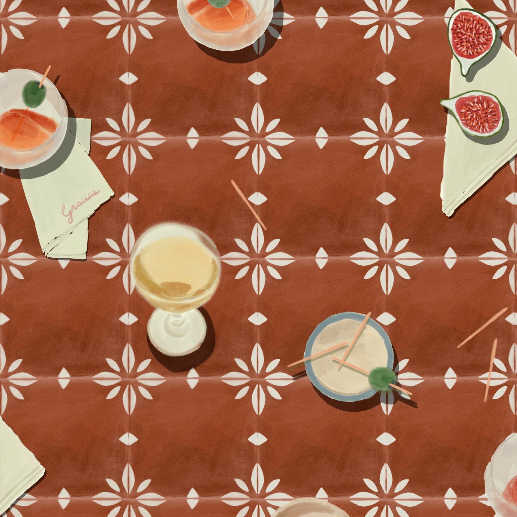 Tres Tintas behang Vermut Clay SO5202-1