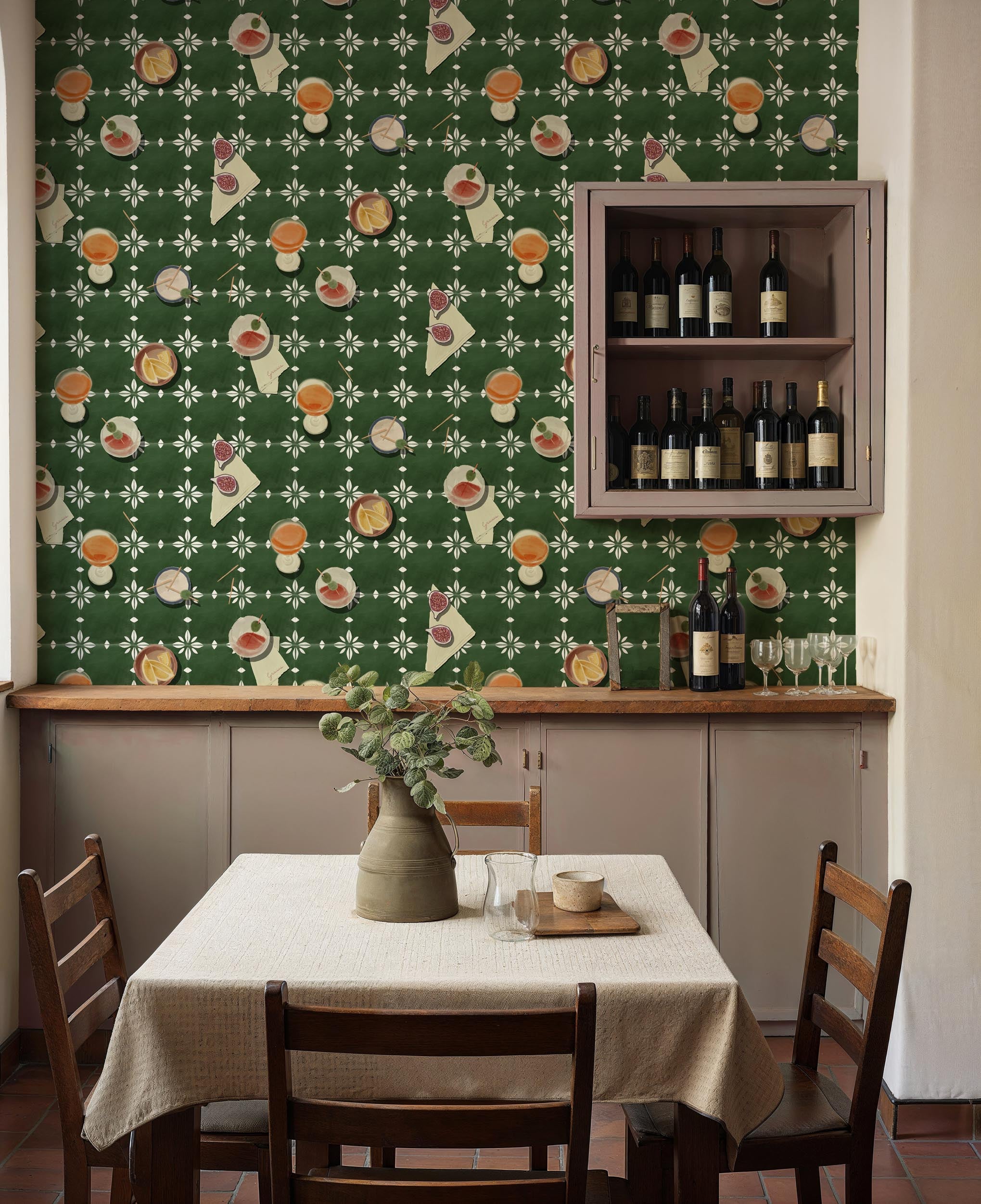 Tres Tintas behang Vermut Green SO5202-3