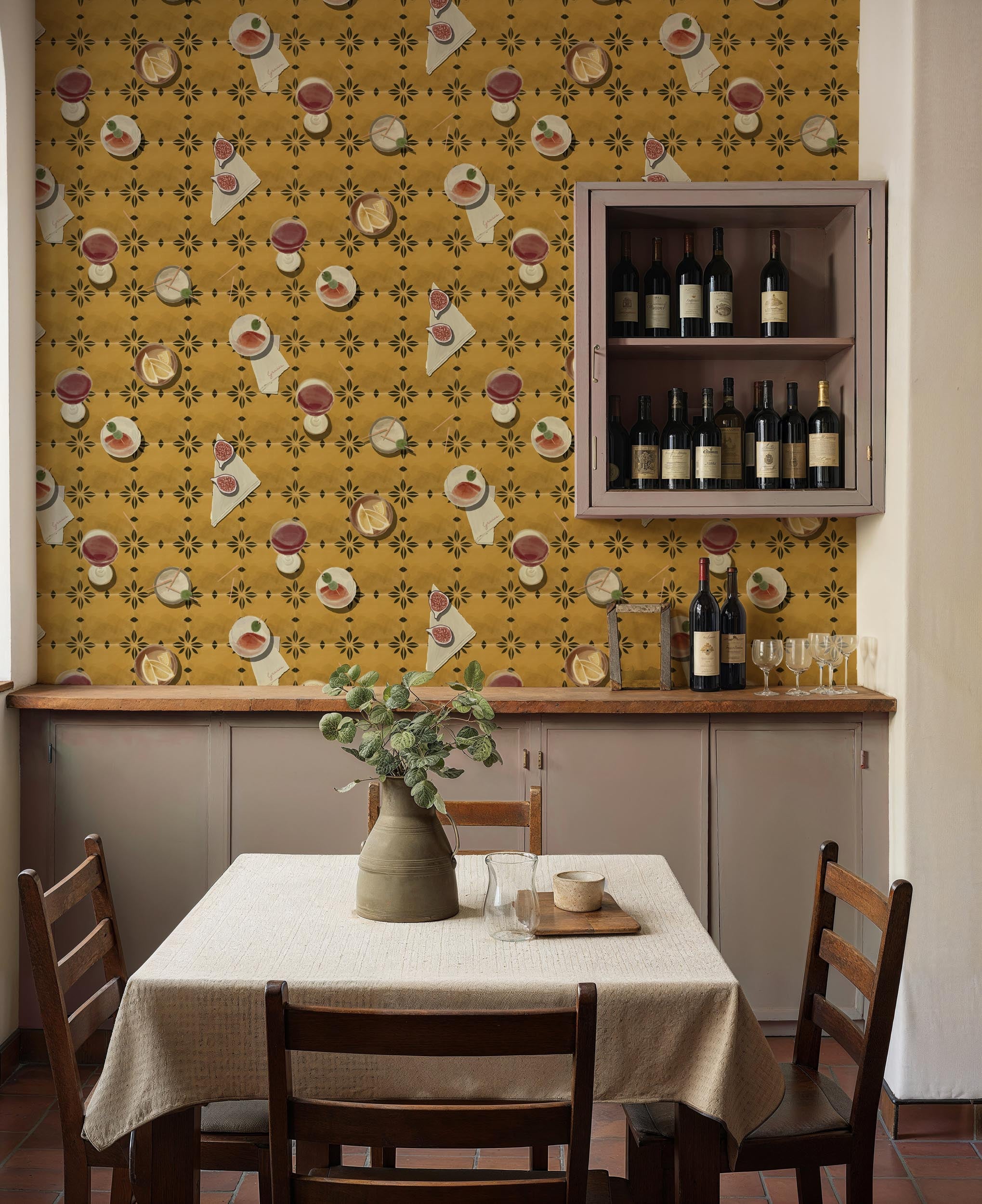 Tres Tintas behang Vermut Yellow SO5202-4