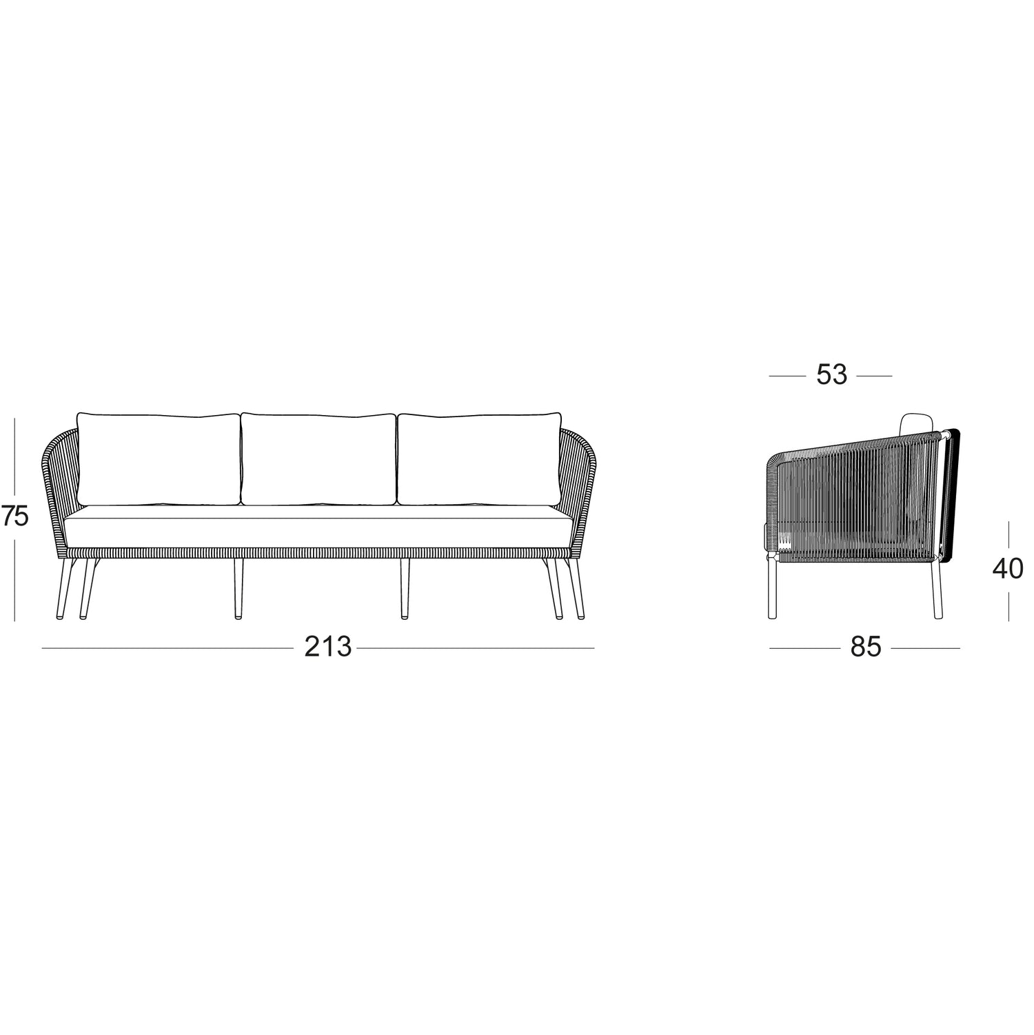 Vincent Sheppard Akari lounge sofa 3S