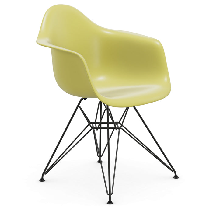 Vitra Eames DAR  re stoel zwart onderstel