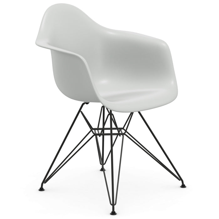 Vitra Eames DAR  re stoel zwart onderstel