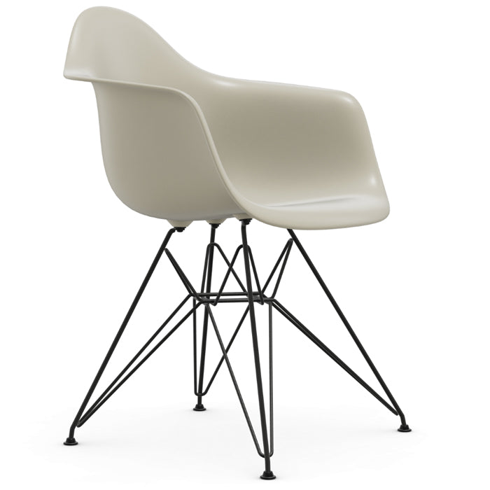 Vitra Eames DAR  re stoel zwart onderstel