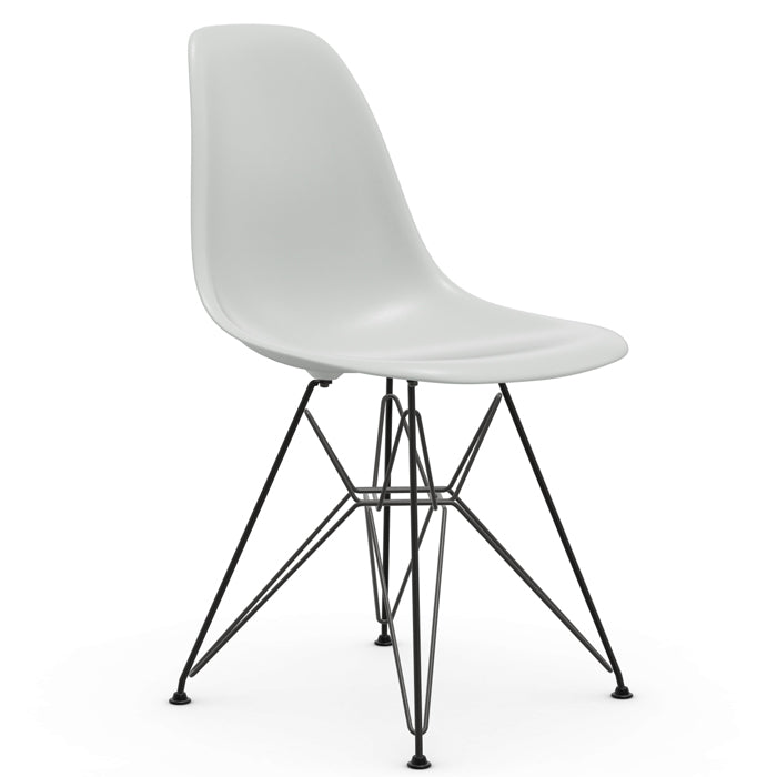 Vitra Eames DSR re stoel zwart gepoedercoat onderstel