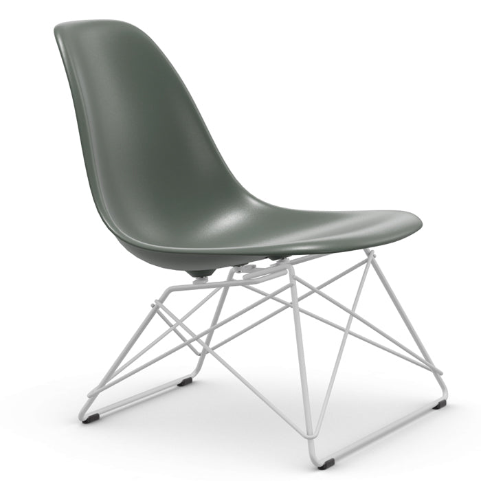 Vitra Eames Plastic Side Chair LSR wit onderstel