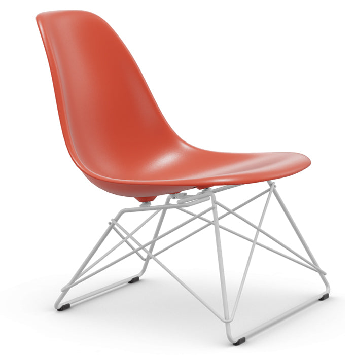 Vitra Eames Plastic Side Chair LSR wit onderstel