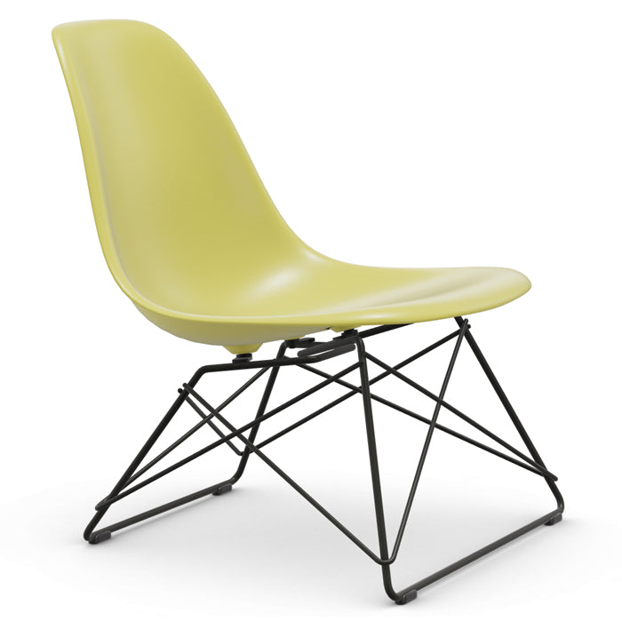 Vitra Eames re Plastic Side Chair LSR zwart onderstel