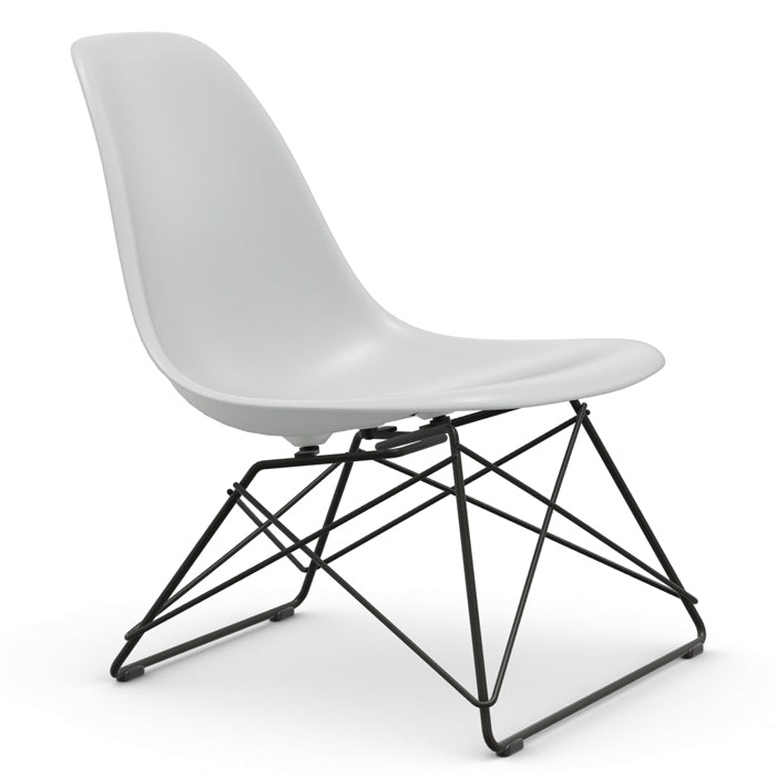 Vitra Eames re Plastic Side Chair LSR zwart onderstel