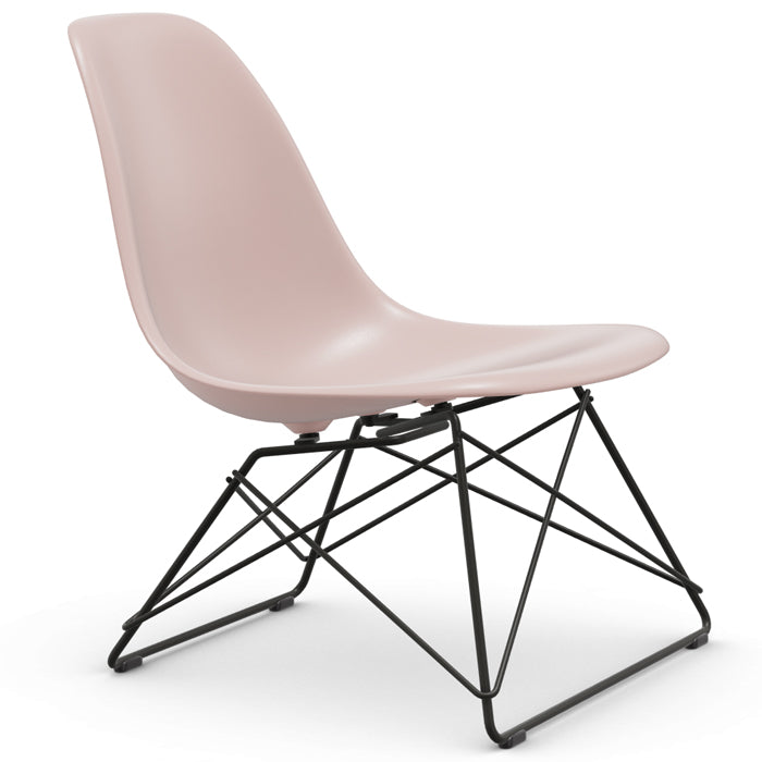 Vitra Eames re Plastic Side Chair LSR zwart onderstel