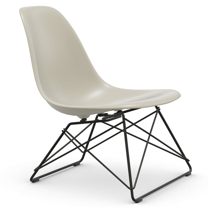 Vitra Eames re Plastic Side Chair LSR zwart onderstel