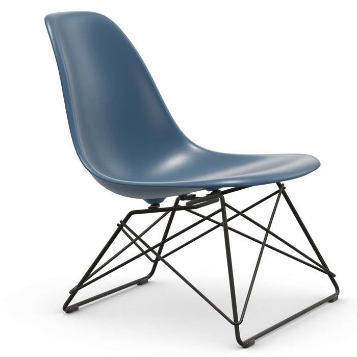 Vitra Eames re Plastic Side Chair LSR zwart onderstel