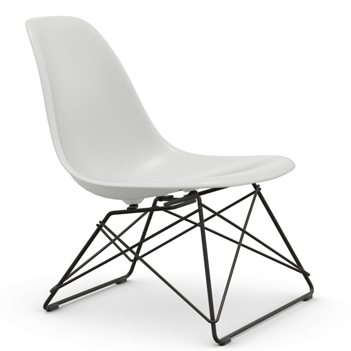 Vitra Eames re Plastic Side Chair LSR zwart onderstel