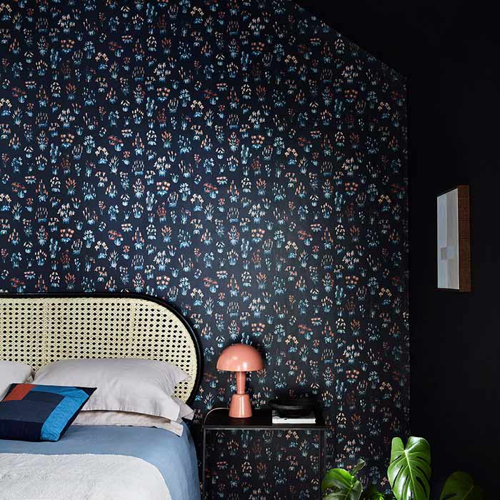 Little Greene behang Millefleur - Chambray